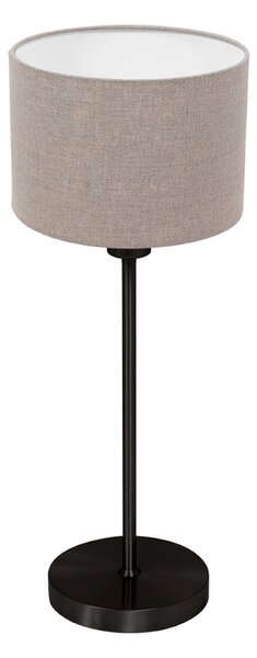 Mexlite Lampa de masă Noor, negru/in nisipiu, înălțime 50 cm, E27, Negru, Camera de zi / sufragerie, Metal