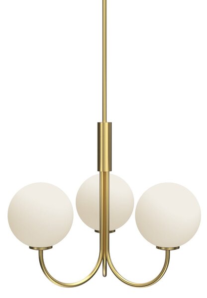 Candelabre Herstal, Ballon, reglabil, Auriu / Alamă, Camera de zi, Sticlă, Modern