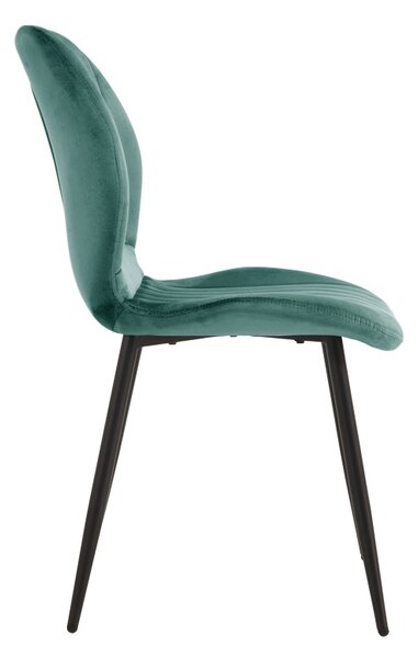 Scaun dining Jelour, Petrol, 54.5x55x84.5 cm