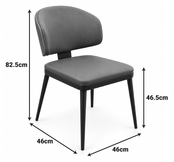 Scaun dining Leyla, Maro, 46x46x82.5 cm
