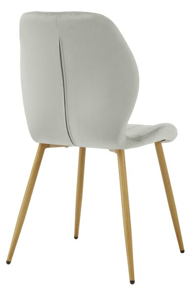 Scaun dining Jelour V2, Gri, 54.5x55x84.5 cm