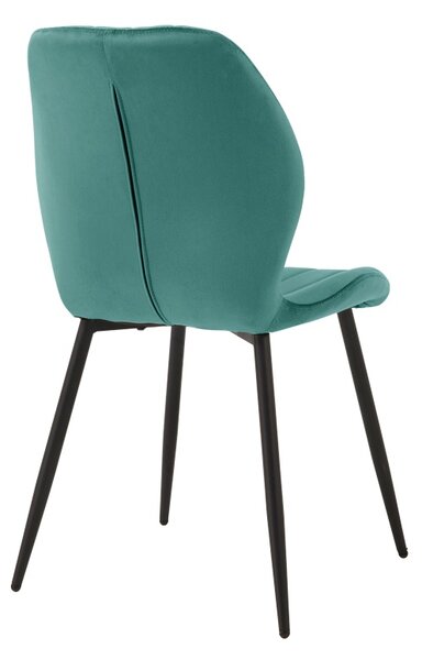 Scaun dining Jelour, Petrol, 54.5x55x84.5 cm