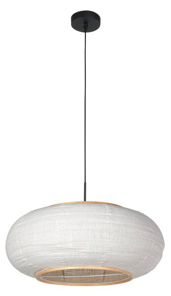 Steinhauer Lampă suspendată Sparkled Light, negru/in gri, Ø 60 cm, Negru, Camera de zi / sufragerie, Țesătură / Textil
