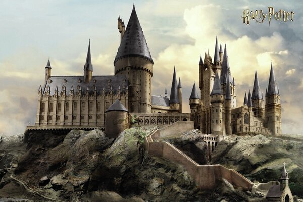 Poster de artă Harry Potter - Hogwarts, (40 x 26.7 cm)
