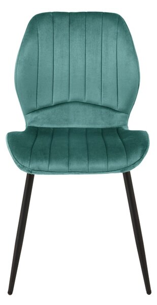 Scaun dining Jelour, Petrol, 54.5x55x84.5 cm