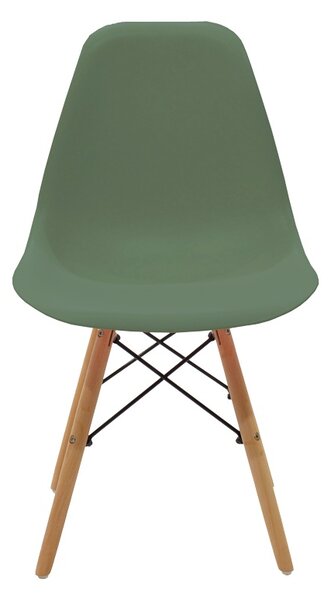 Scaun dining Julita, Verde masliniu, 52x46x81 cm