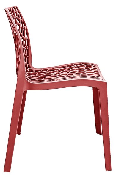 Scaun dining Hush, Burgundy, 53x41x80.5 cm