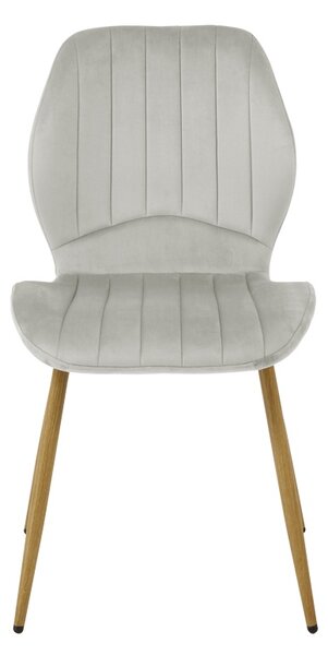 Scaun dining Jelour V2, Gri, 54.5x55x84.5 cm