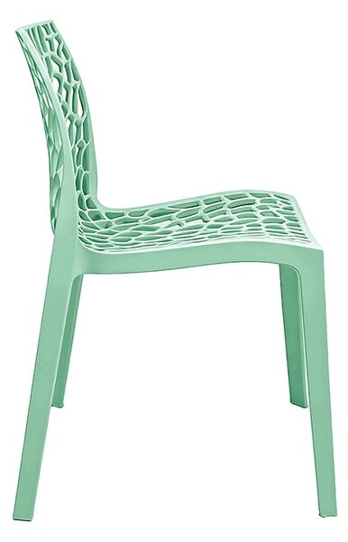 Scaun dining Hush, Verde, 53x41x80.5 cm