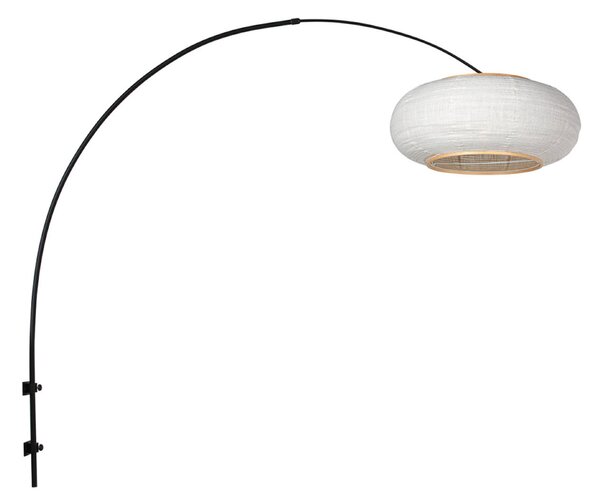 Steinhauer Aplică de perete Sparkled Light 4619ZW, negru/pânză albă, Negru, Camera de zi / sufragerie, Metal