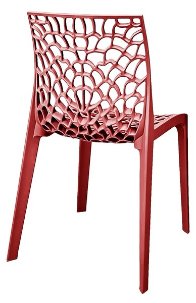 Scaun dining Hush, Burgundy, 53x41x80.5 cm