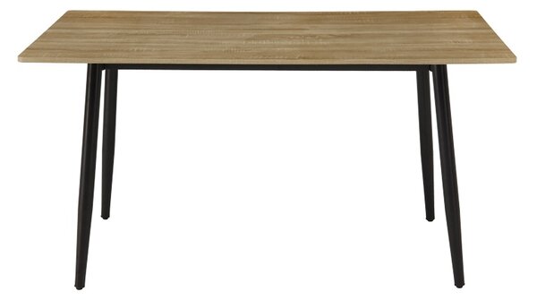 Masa dining Loza, Negru, 80x140x73 cm