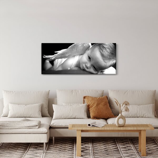 Tablou cu înger de copil (120x50 cm)