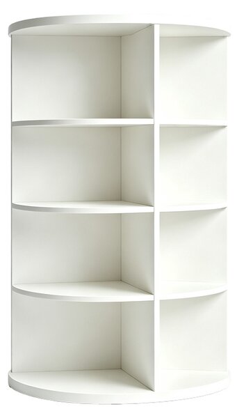Raft de colt Benzal, Alb, 10x60x80 cm