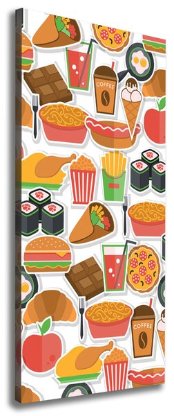 Tablou canvas Consumul de fast-food
