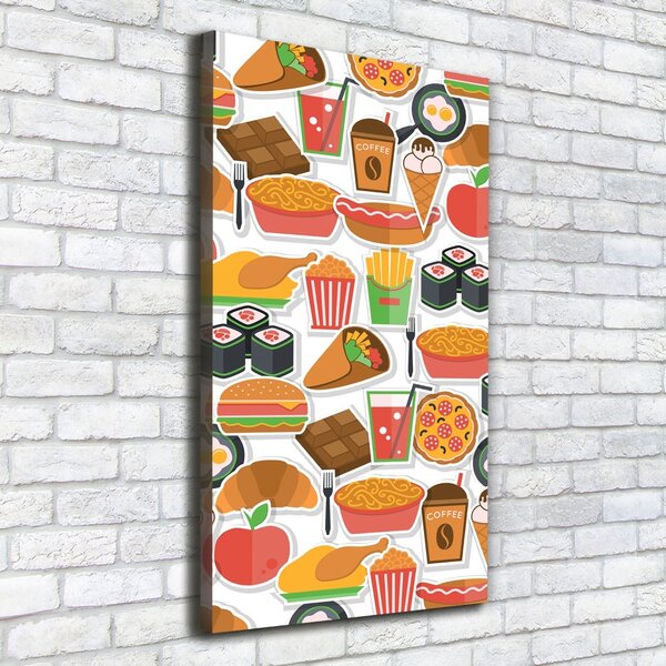 Tablou canvas Consumul de fast-food