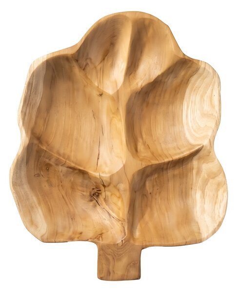 Farfurie decorativa Feya, Natural, 30x18x5 cm