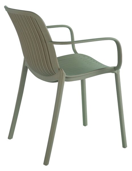 Fotoliu suprapozabil Teragi, Verde masliniu, 57x59x82 cm
