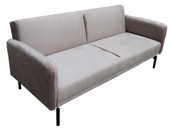 Canapea extensibila Veluto, Gri, 85x197x83 cm
