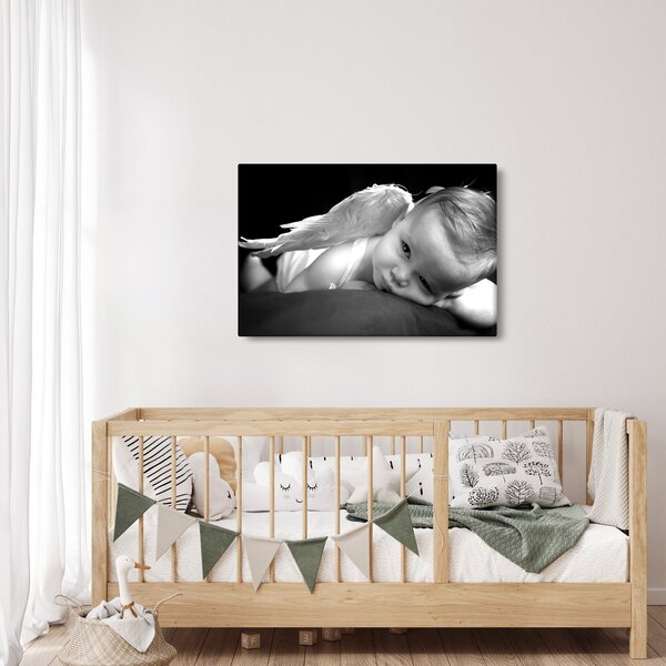 Tablou cu înger de copil (90x60 cm)