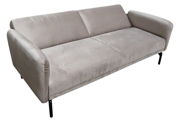 Canapea extensibila Veluto, Gri, 85x197x83 cm