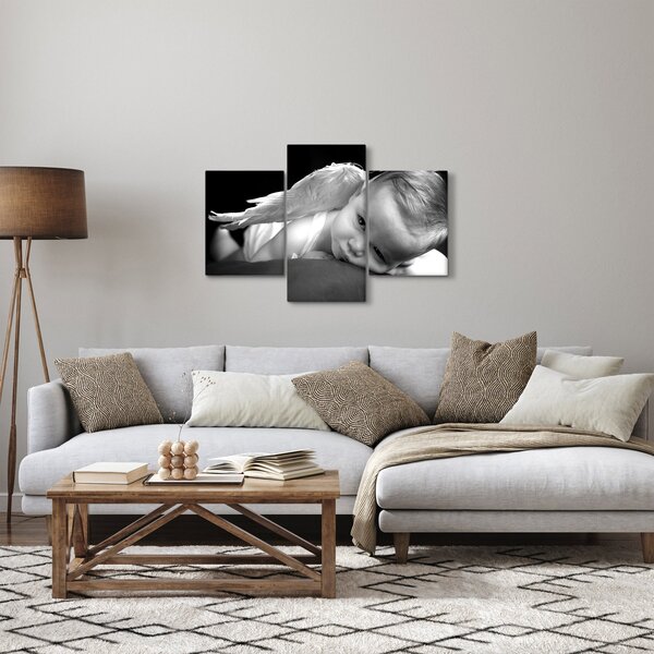 Tablou cu înger de copil (90x60 cm)