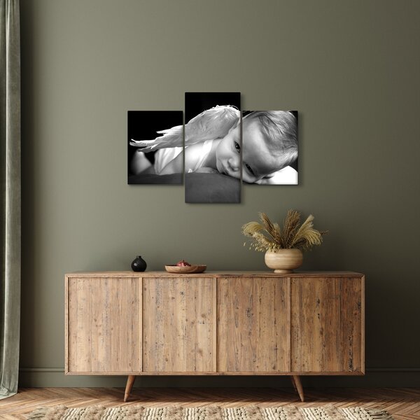 Tablou cu înger de copil (90x60 cm)