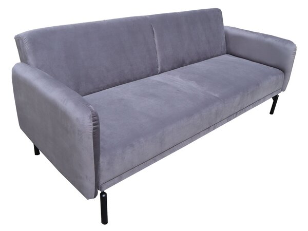 Canapea extensibila Veluto, Antracit, 85x197x83 cm