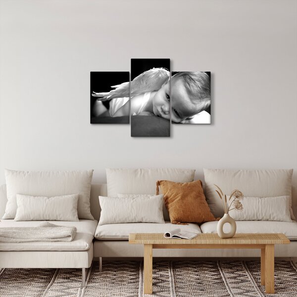 Tablou cu înger de copil (90x60 cm)