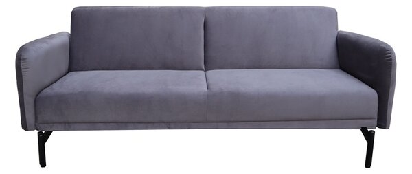 Canapea extensibila Veluto, Antracit, 85x197x83 cm