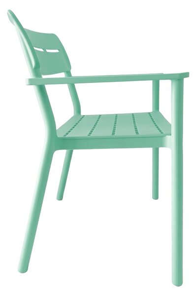 Banca pentru doua persoane Cadrin, Verde menta, 60x117x83 cm