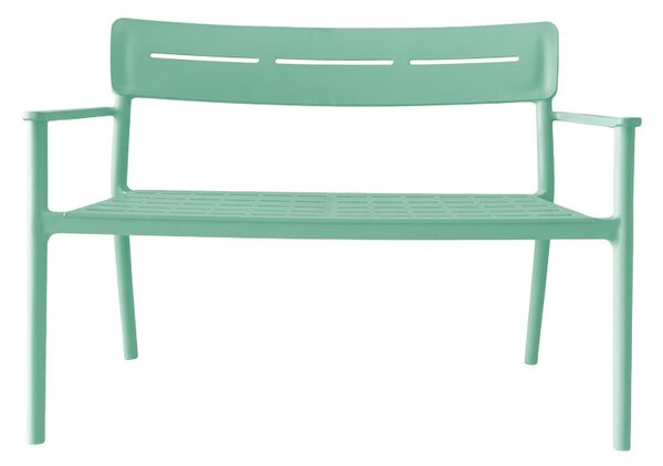 Banca pentru doua persoane Cadrin, Verde menta, 60x117x83 cm