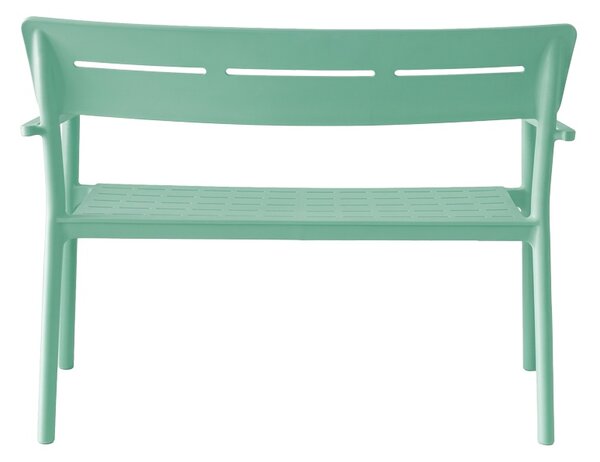 Banca pentru doua persoane Cadrin, Verde menta, 60x117x83 cm