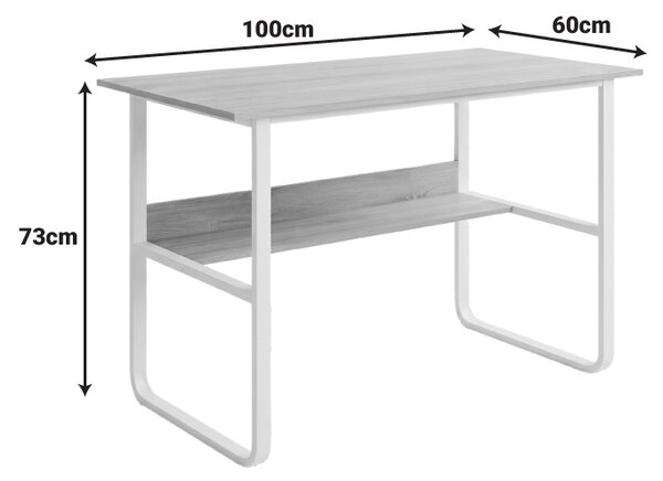 Birou de studiu Kela, Natural, 60x100x73 cm