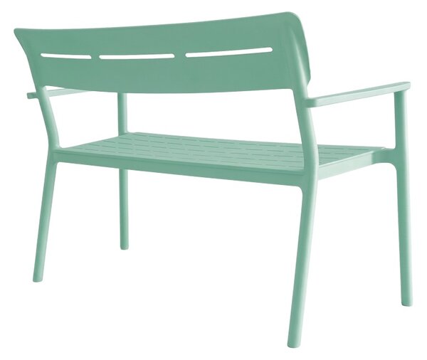 Banca pentru doua persoane Cadrin, Verde menta, 60x117x83 cm
