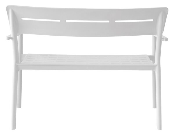 Banca pentru doua persoane Cadrin, Alb, 60x117x83 cm