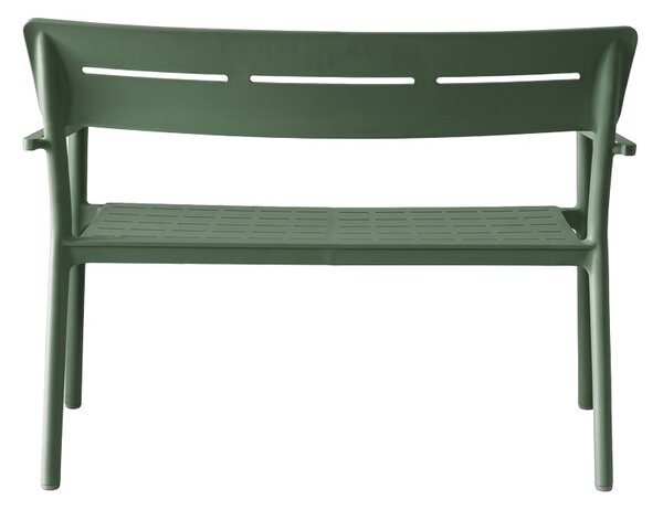 Banca pentru doua persoane Cadrin, Verde inchis, 60x117x83 cm