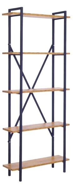 Biblioteca Derena, Negru, 29x60x160 cm