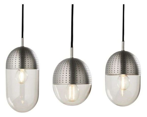 Lustră Pendul Woud, Negru, Camera de zi, Metal, Design