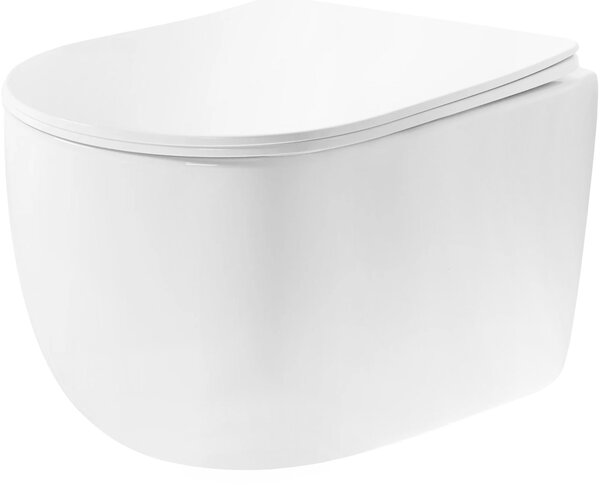 Rea Eddy, vas de toaletă suspendat Tornado Rimless 525x360x360 mm cu scaun, REA-C6560