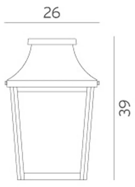 London Aplica de Exterior Flush White - Norlys