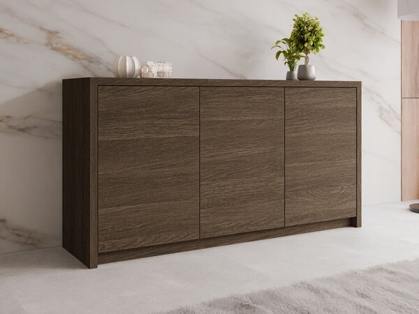Bufet Providence 202, Stejar închis, PAL laminat, 79x150x40cm, 58 kg