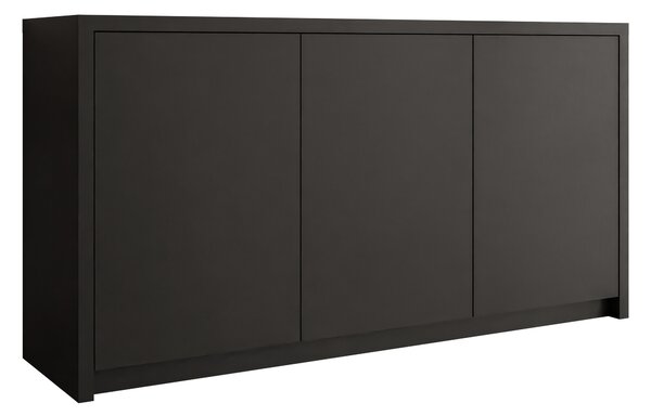 Bufet Providence 202, Negru, PAL laminat, 79x150x40cm, 58 kg