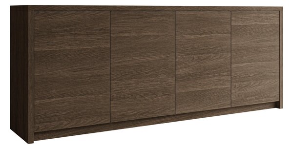 Bufet Providence 203, Stejar închis, PAL laminat, 79x198x40cm, 63 kg
