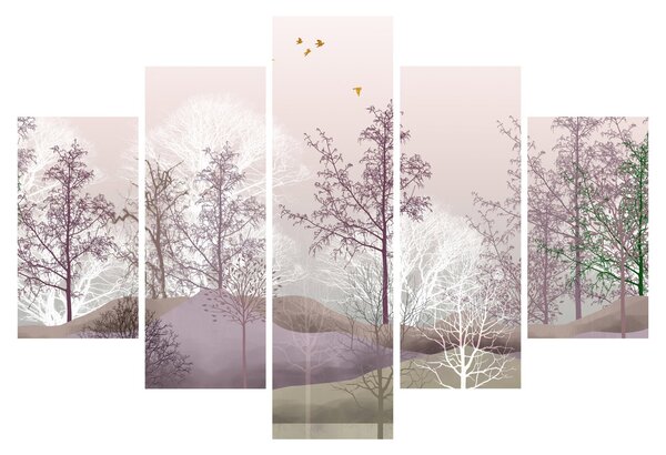 Tablou cu pădure (150x105 cm)