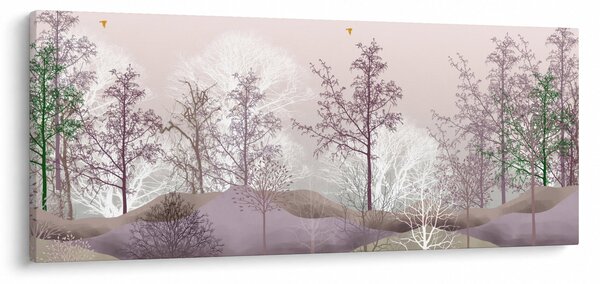 Tablou cu pădure (120x50 cm)