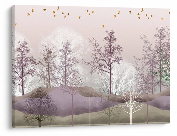 Tablou cu pădure (70x50 cm)