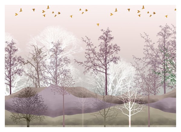 Tablou cu pădure (70x50 cm)