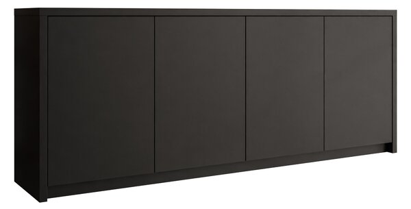 Bufet Providence 203, Negru, PAL laminat, 79x198x40cm, 63 kg