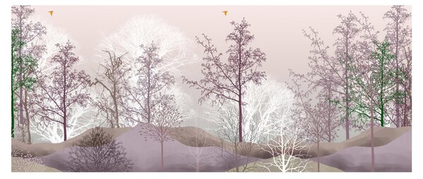 Tablou cu pădure (120x50 cm)